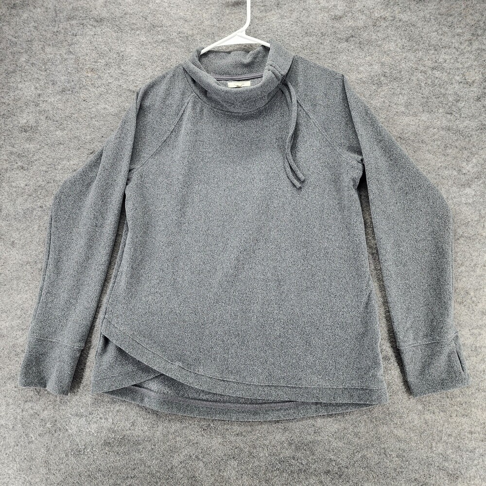 Maurices Shirt Womens Small Long Sleeve Gray Fleece Cowl Neck